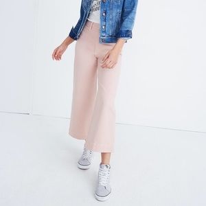 Madewell Emmett pink wide leg pants